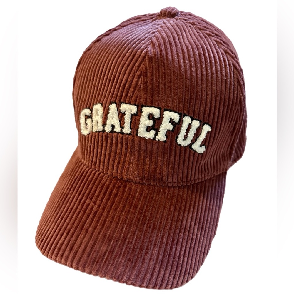 David and Young Burgundy Corduroy Grateful Cap